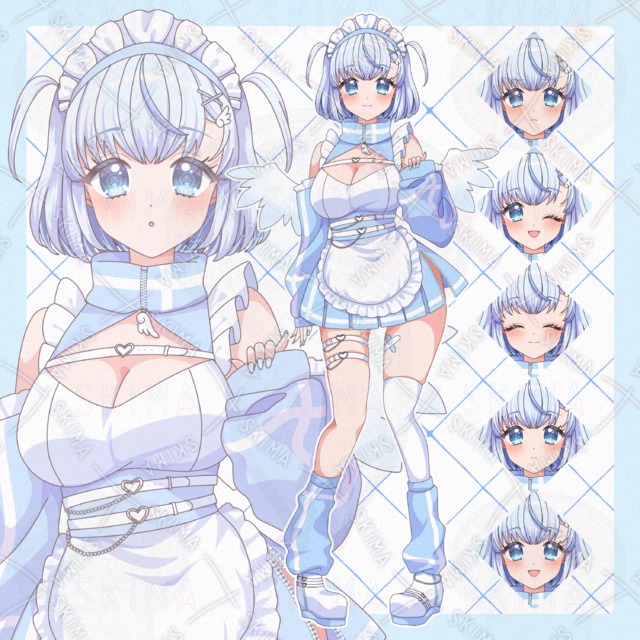 Image of Light Blue Angel Jersey Maid