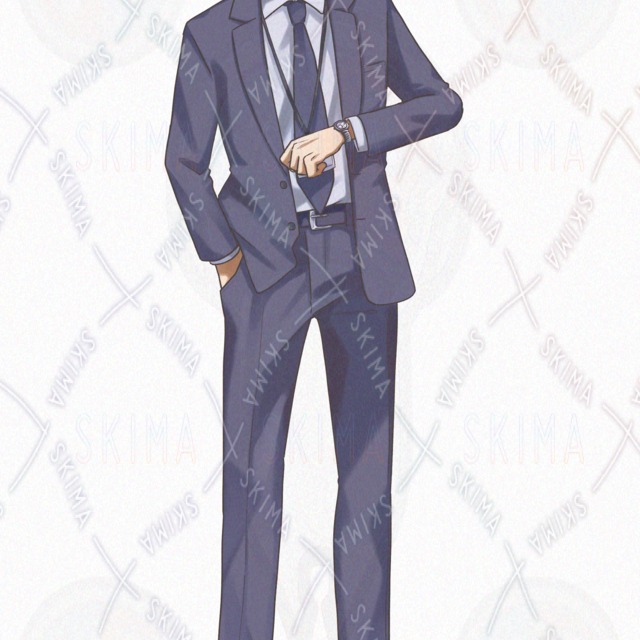 Image 5 of Man in Suit – 8 Expression Variations