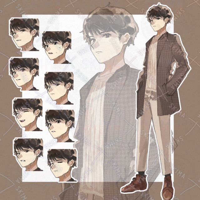【差分8種】ジャケットの男性