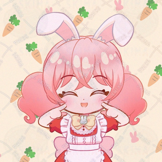 可愛いうさぎの女の子
