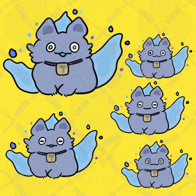 おにびのまもの（表情5種類）