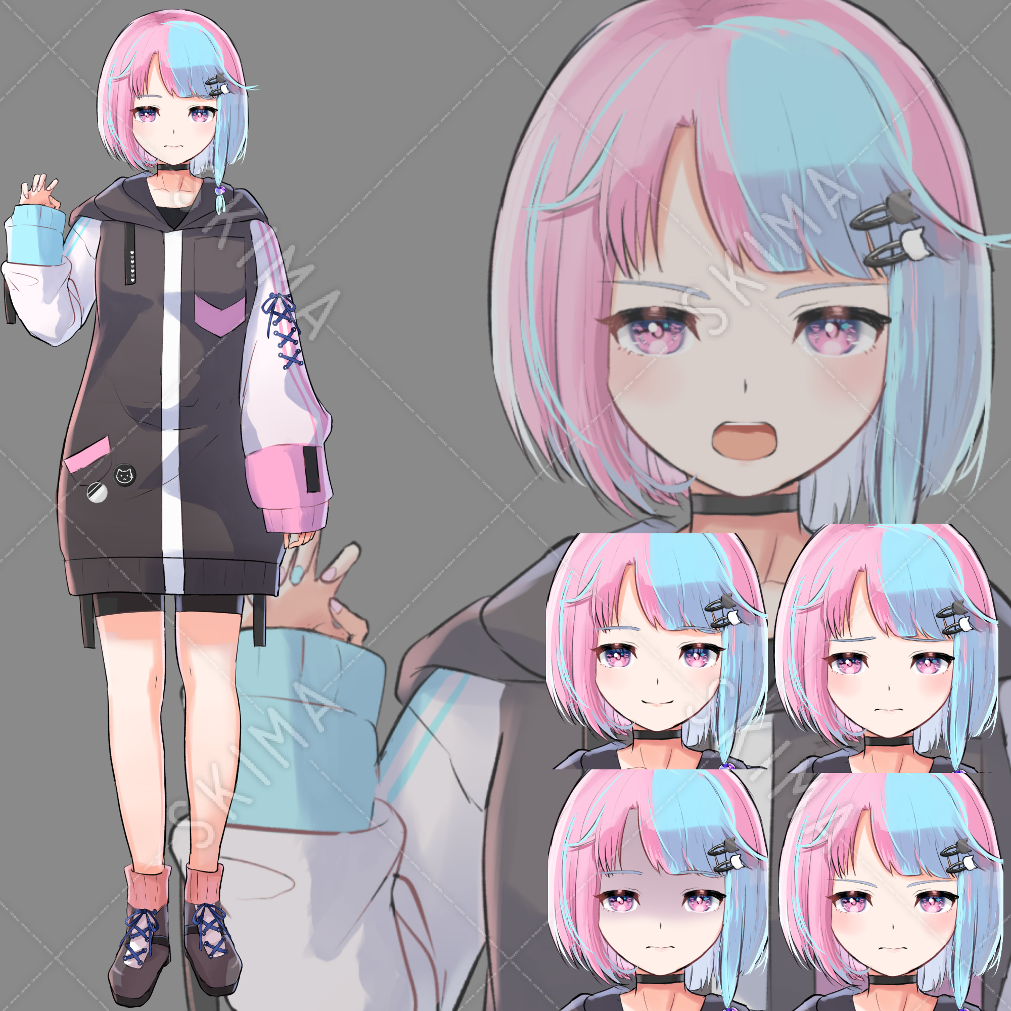 パーカー少女 スキマ スキルのオーダーメイドマーケット Skima