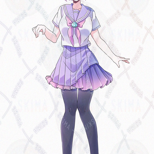 小悪魔ヘアーの生意気女子【メガネ・髪型差分あり】の商品画像5枚目