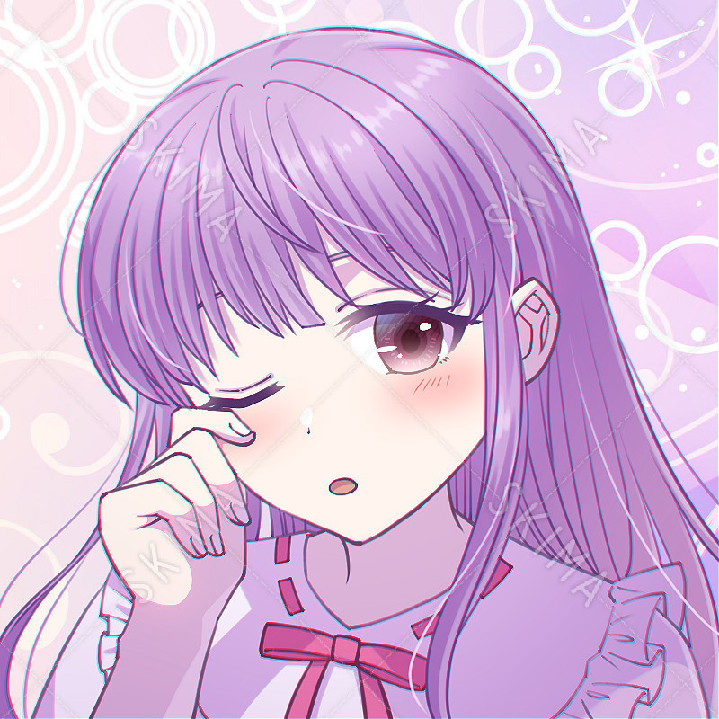 Sns用アイコン 眠そうな女の子 スキマ スキルのオーダーメイドマーケット Skima