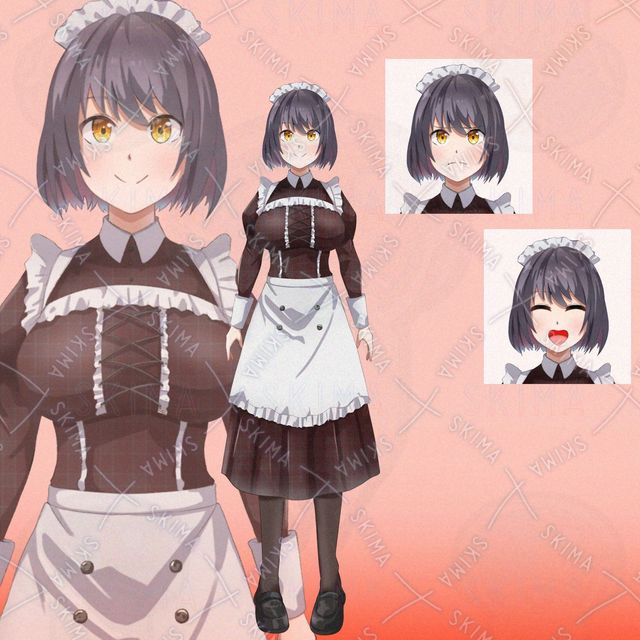 メイド（表情差分3種）