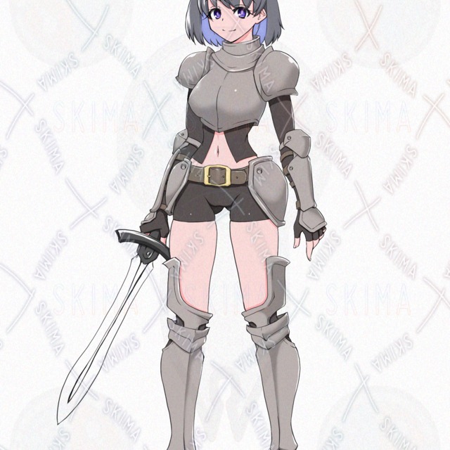 【表情差分8種】駆け出し剣士の女の子