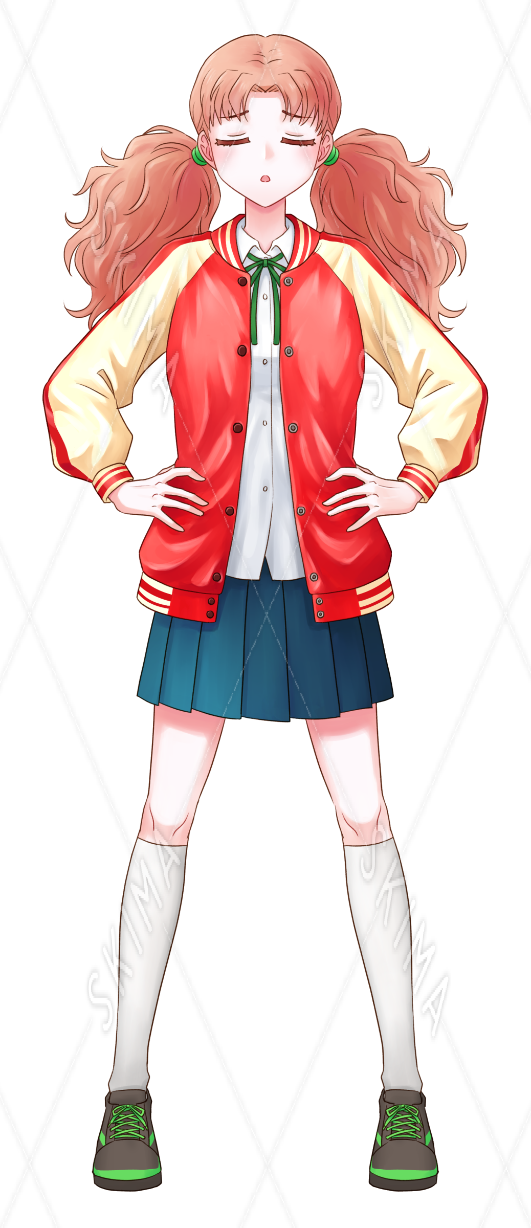 スタジャン 制服の女の子 スキマ スキルのオーダーメイドマーケット Skima