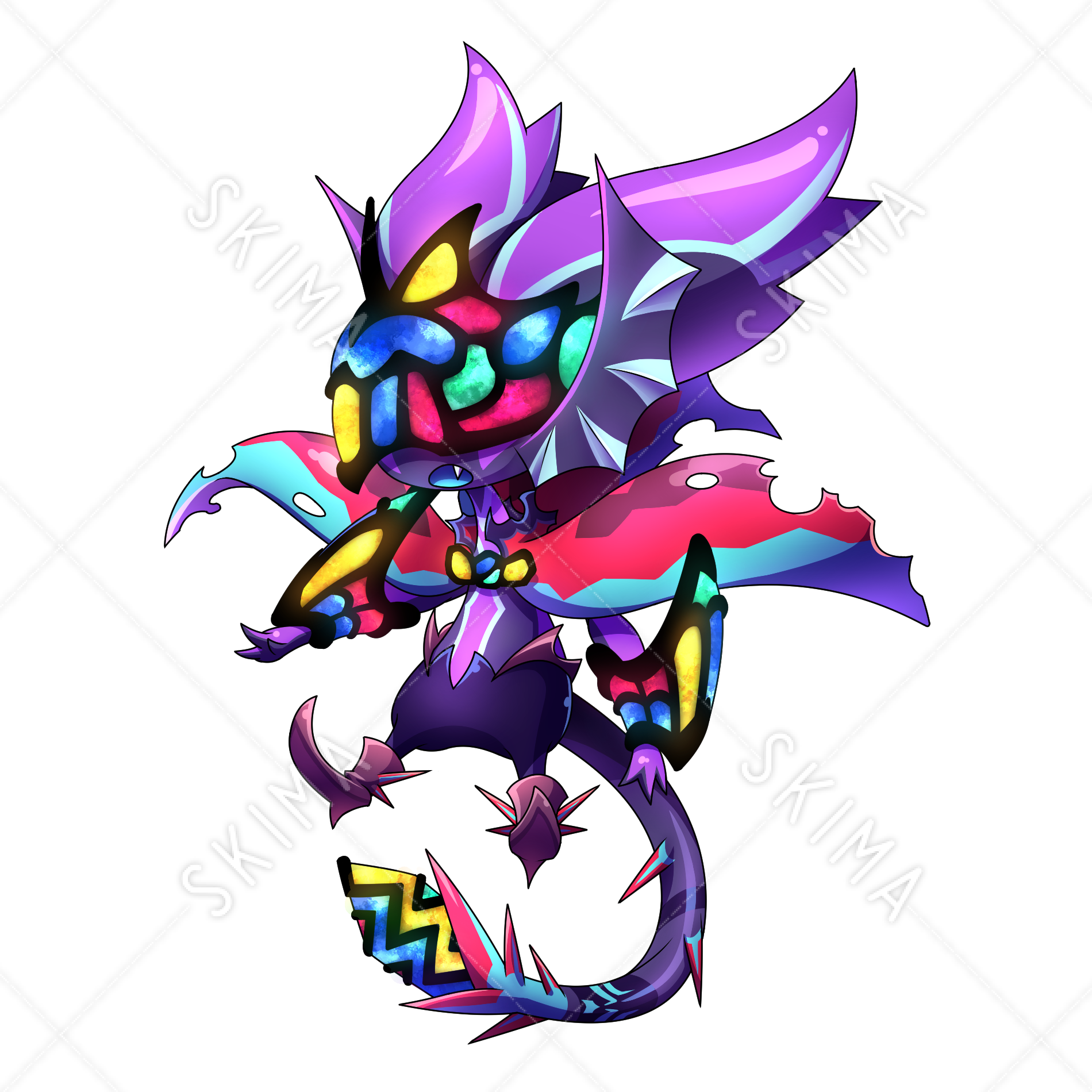 ステンドグラスシリーズ ３ 進化 カラー エフェクト差分あり スキマ スキルのオーダーメイドマーケット Skima