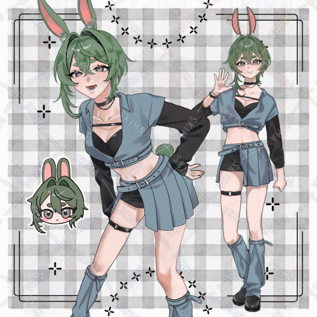 緑のうさぎの女の子豪華セット