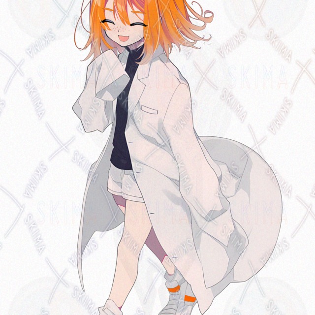 そばかすジト目の白衣少女 立ち絵(表情10種)の商品画像4枚目