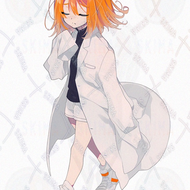 そばかすジト目の白衣少女 立ち絵(表情10種)の商品画像7枚目