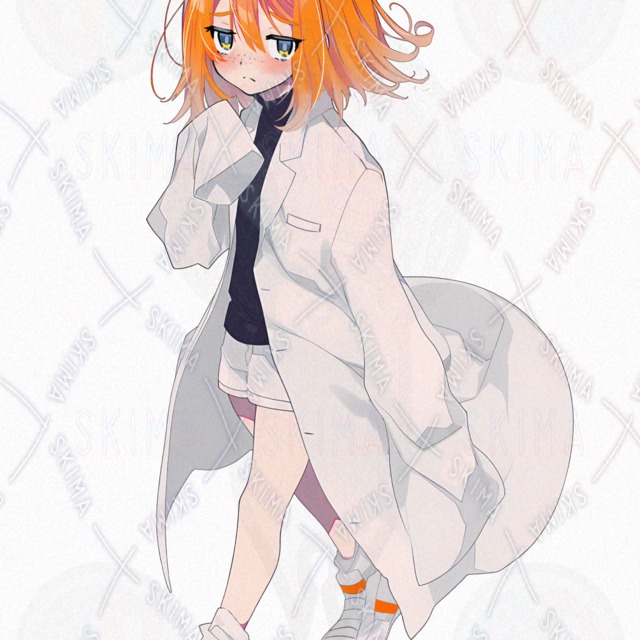 そばかすジト目の白衣少女 立ち絵(表情10種)の商品画像11枚目