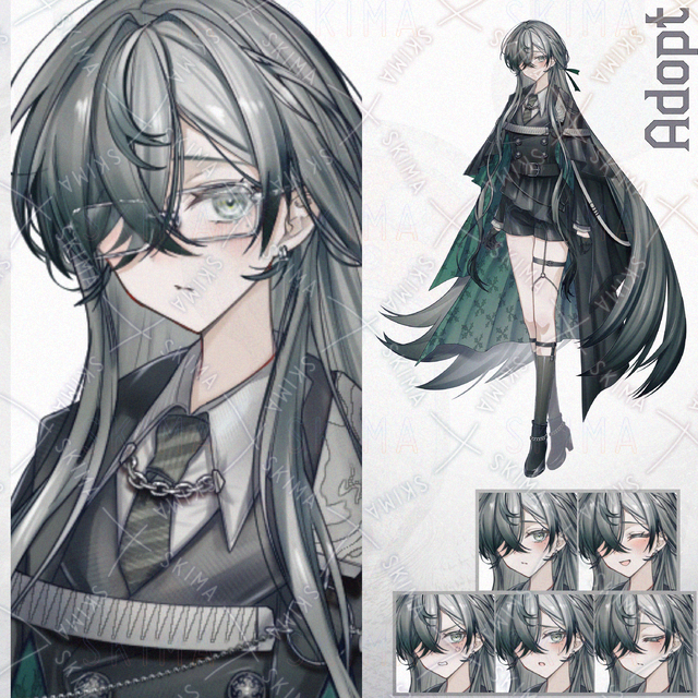 【Adopt_160】表情5種＋メガネ