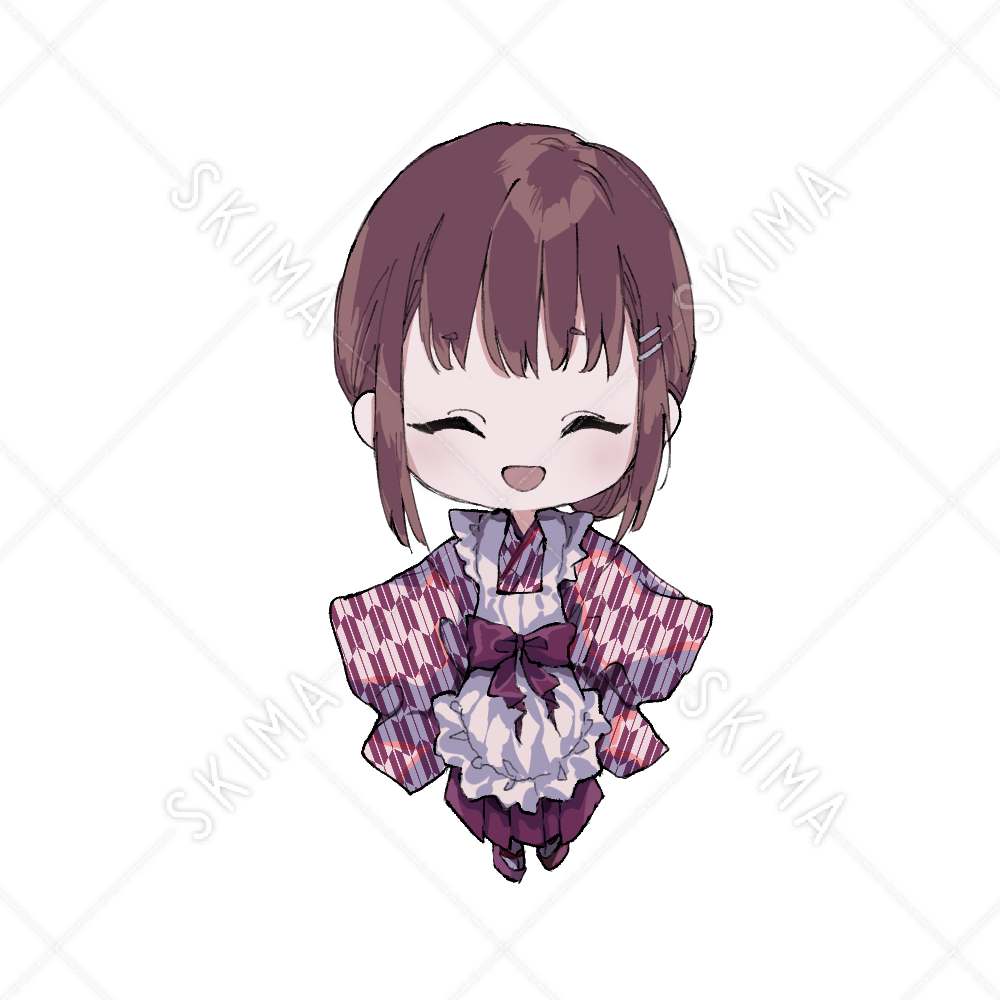 和装 和風メイドの女の子 スキマ スキルのオーダーメイドマーケット Skima