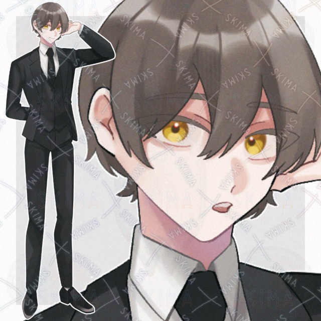 スーツの男性【表情5種】