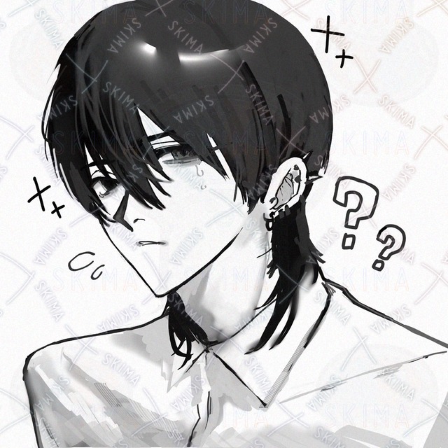 アイコン モノクロ 男の子