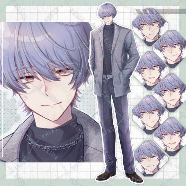 【表情7種＋アイコン1種】男性