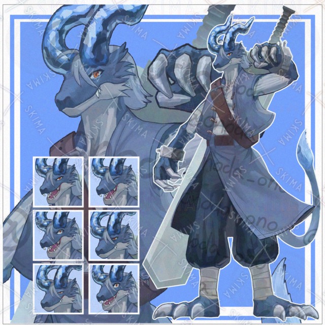【立ち絵】竜人の戦士