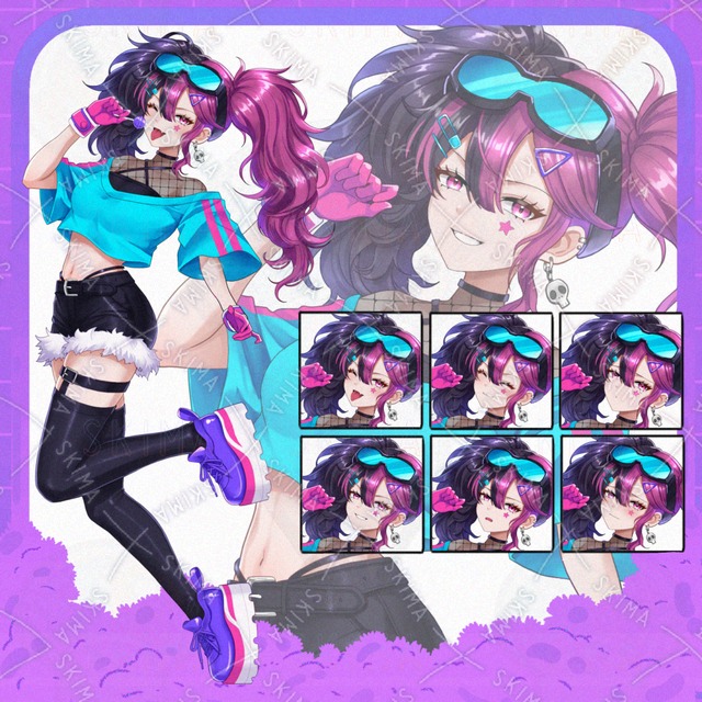パンクなツインテールの女の子