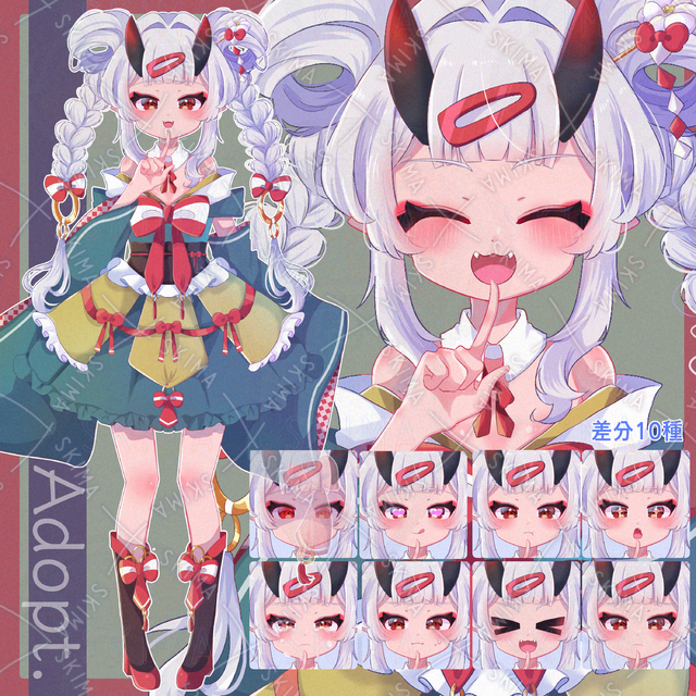 【差分10種】鬼の女の子