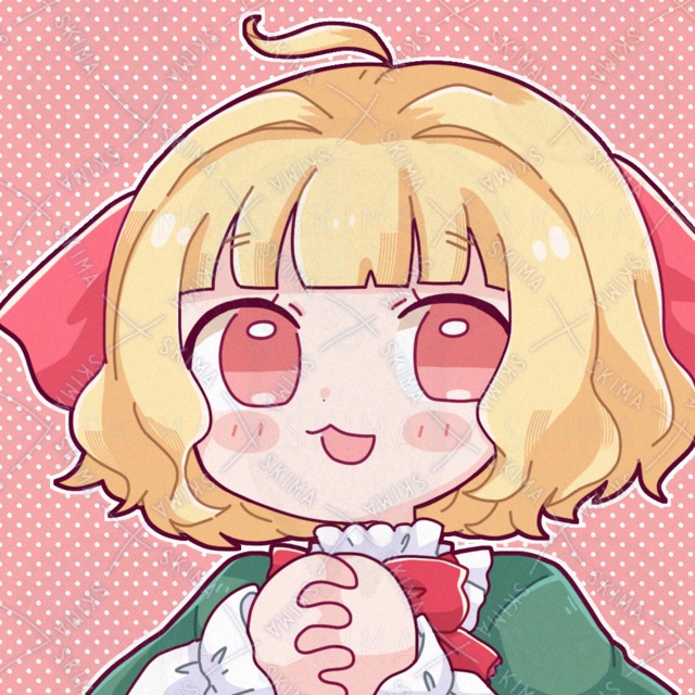 【表情4種】リボンの女の子