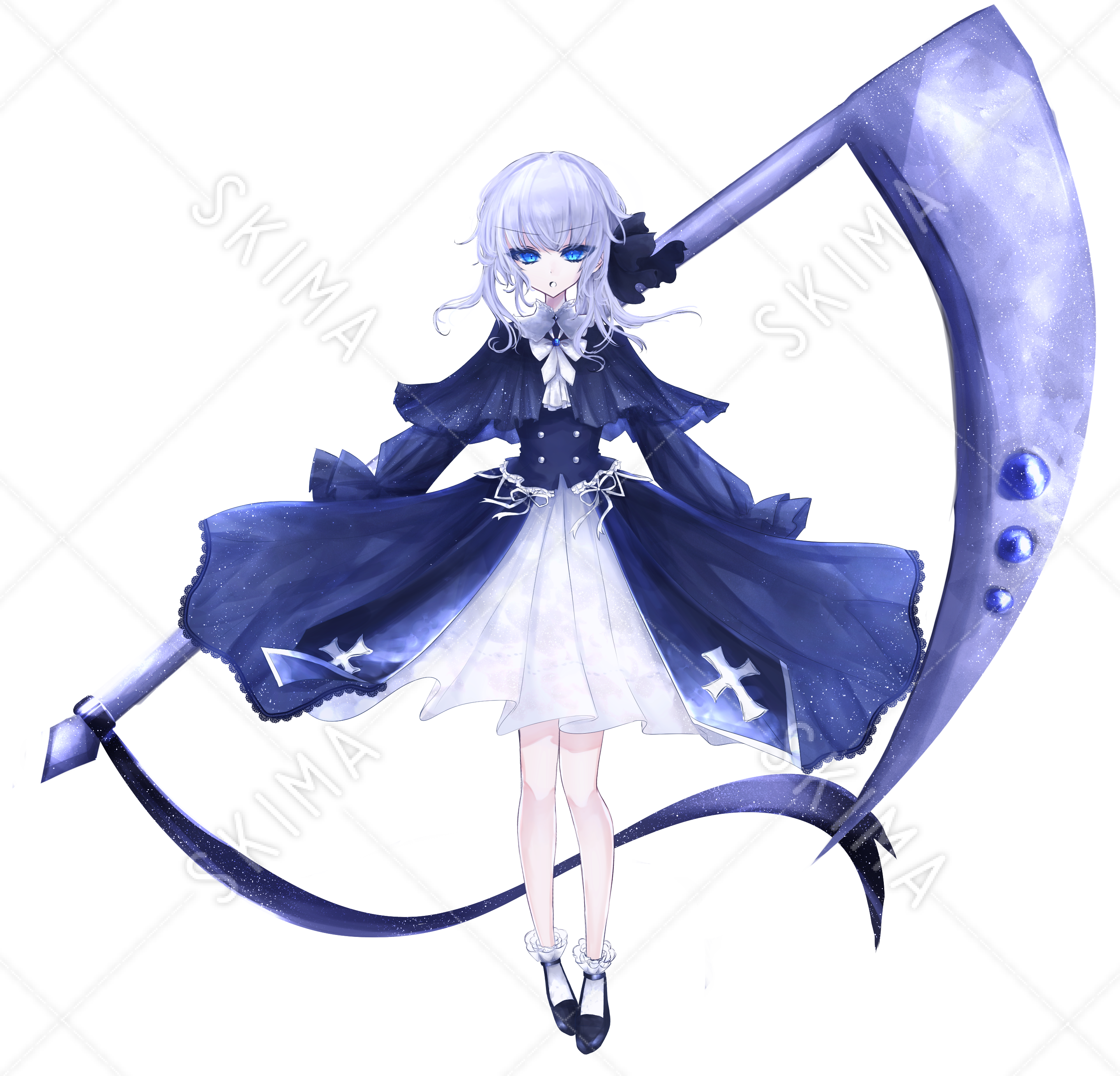 大鎌を持った神秘的な少女 スキマ スキルのオーダーメイドマーケット Skima