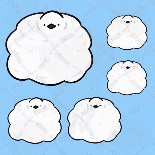 もっこもこのらいちょう（表情5種類）