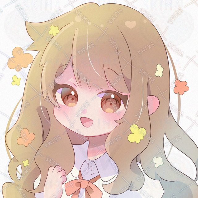【アイコン】ふわふわ髪の女の子