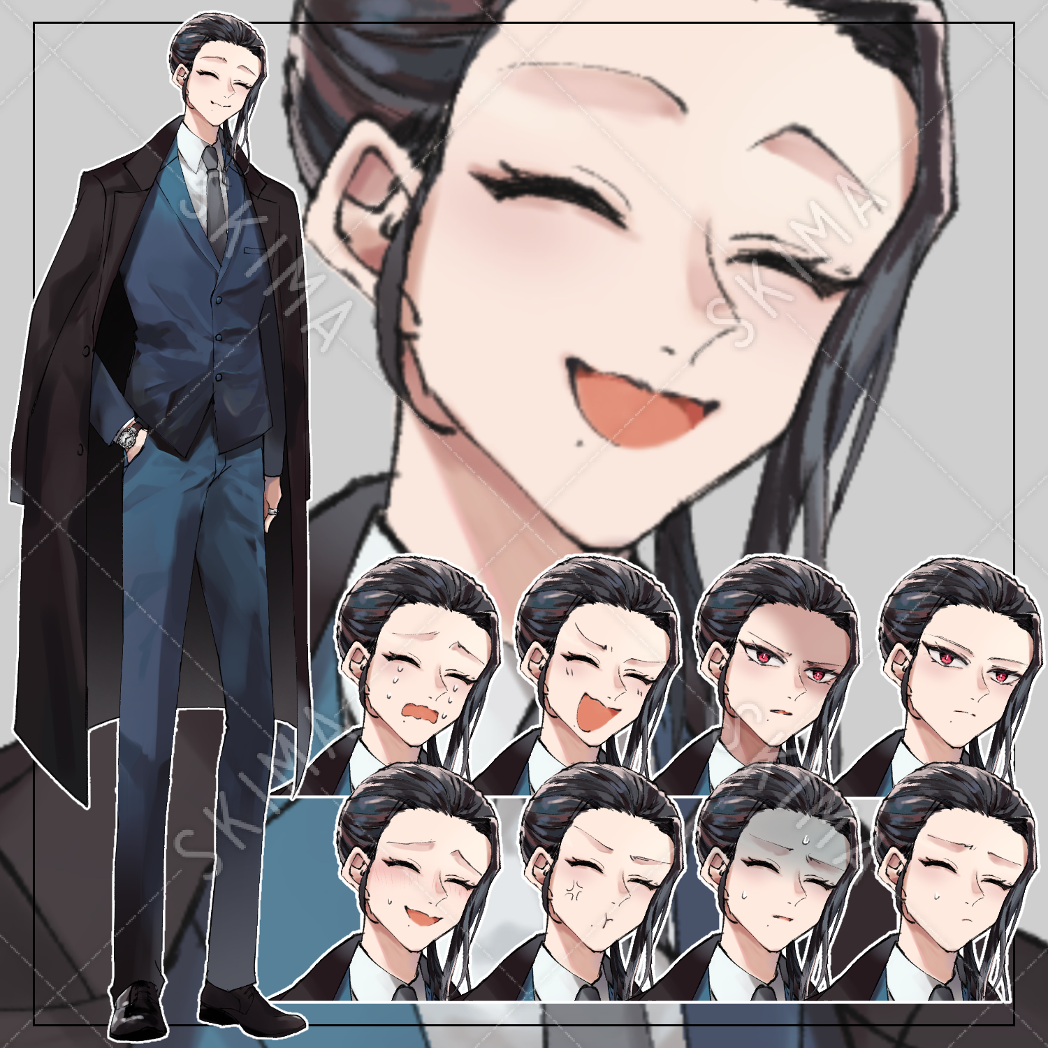 糸目さん 表情差分9種 スキマ スキルのオーダーメイドマーケット Skima