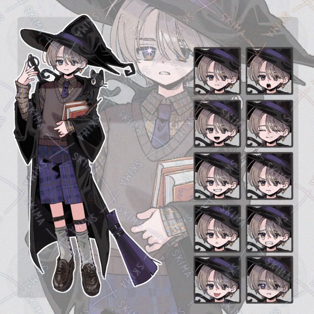 キャラクター立ち絵［表情10種］