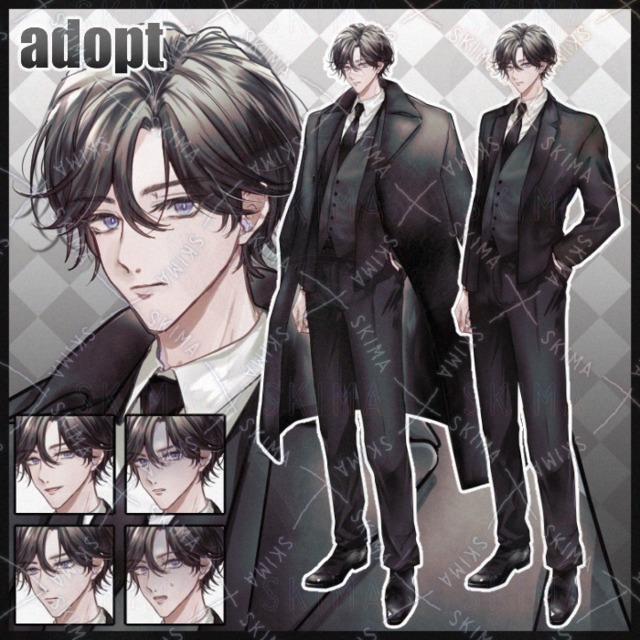 【表情5種+コート】男性adopt