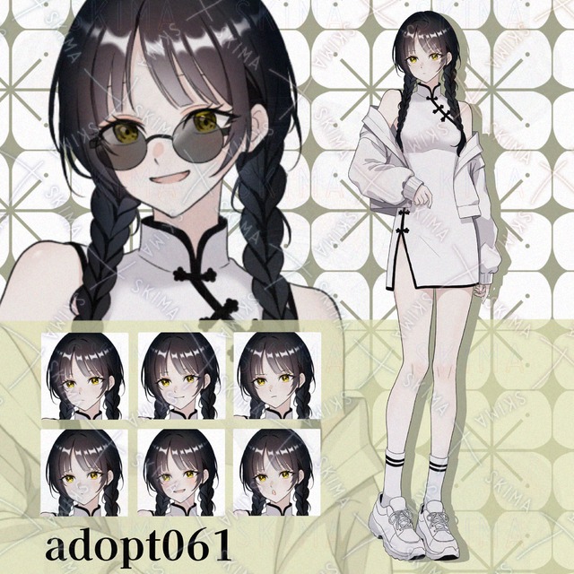 【opt】チャイナ風なお姉さん（+サングラス）