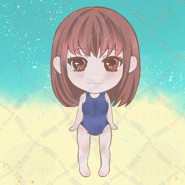 1.水着の少女