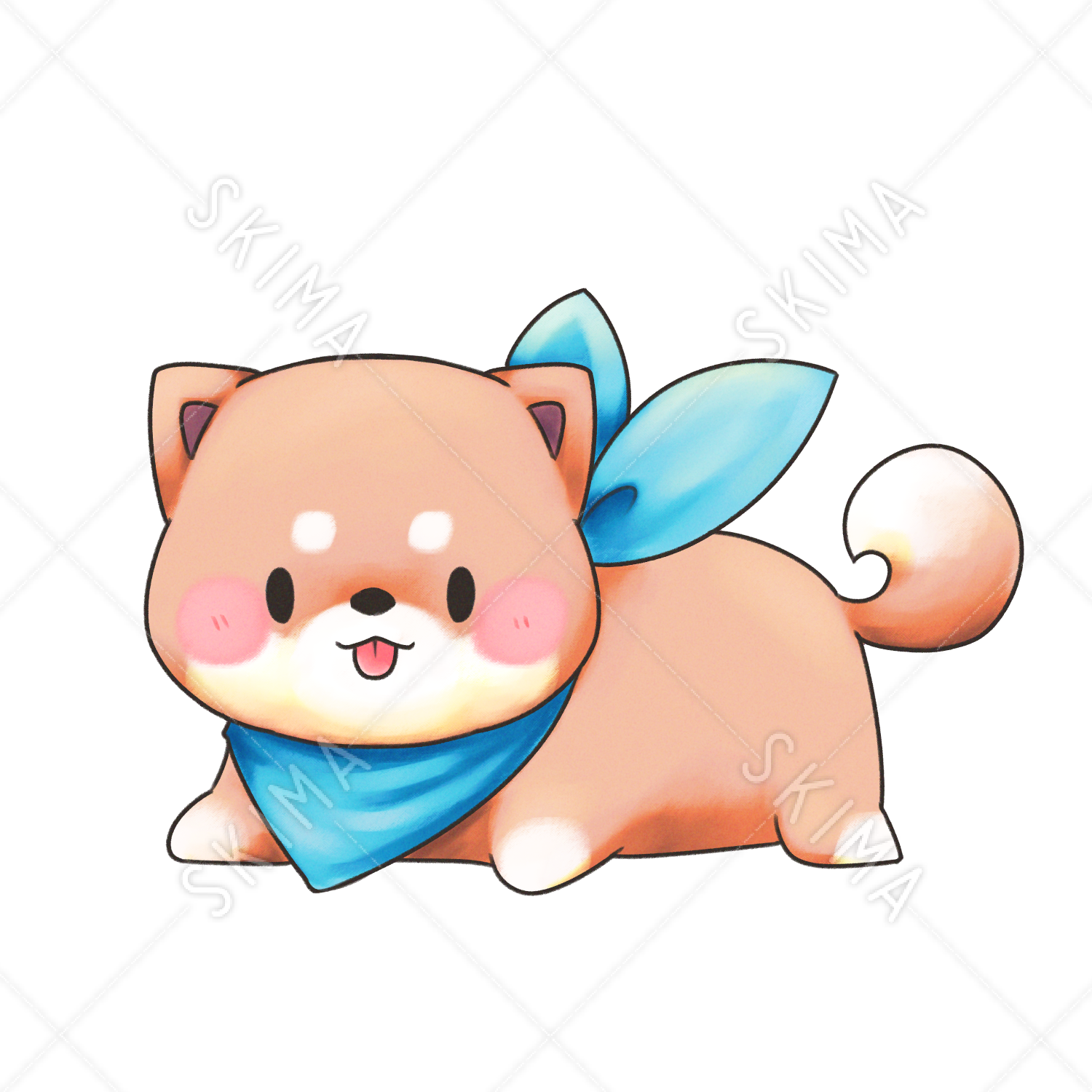柴犬のイラスト スキマ スキルのオーダーメイドマーケット Skima