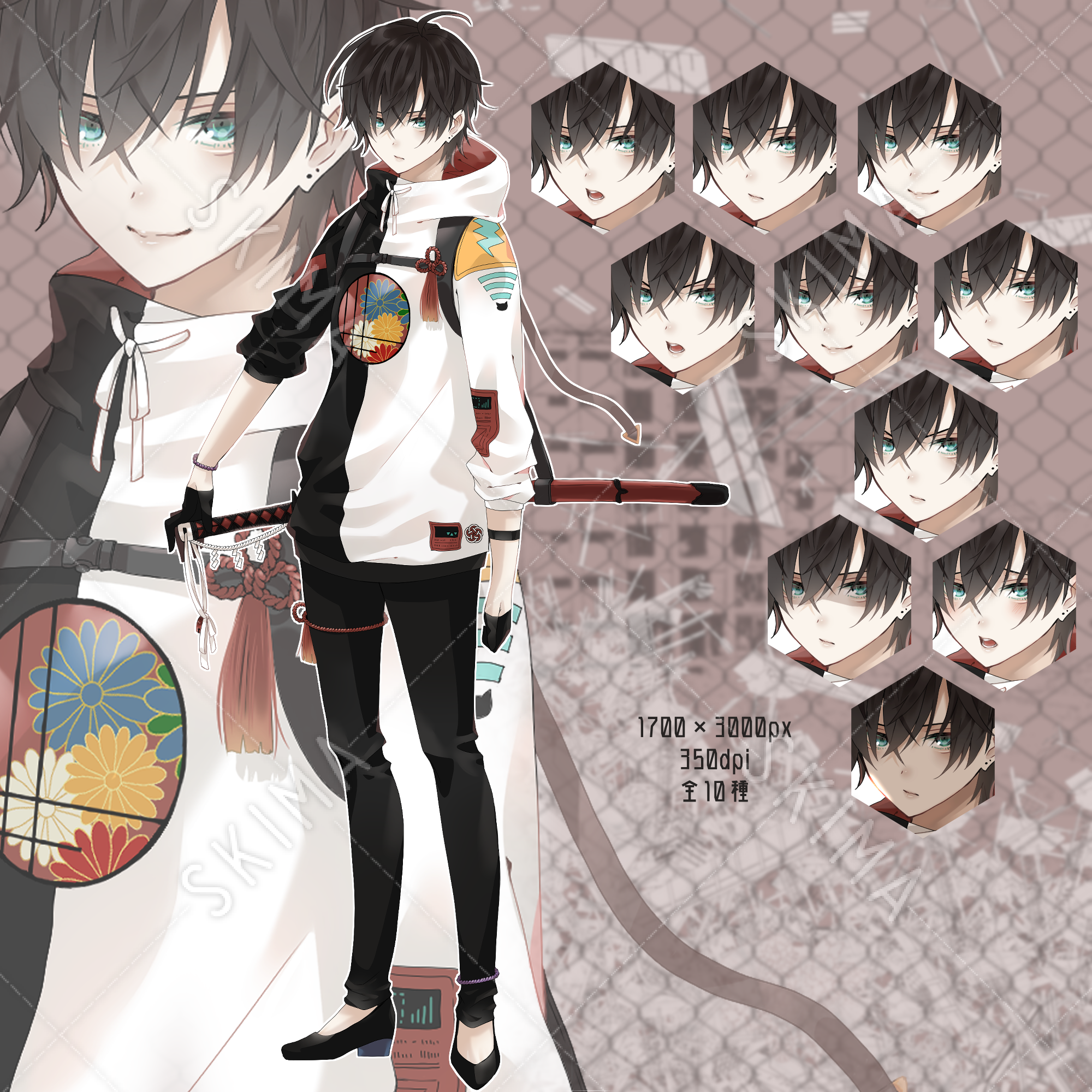 帯刀した創作 現代 和風の男性 スキマ スキルのオーダーメイドマーケット Skima