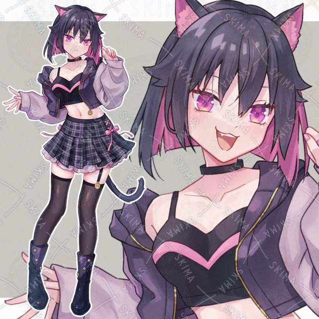 黒猫ちゃん/表情8種【adopt55】