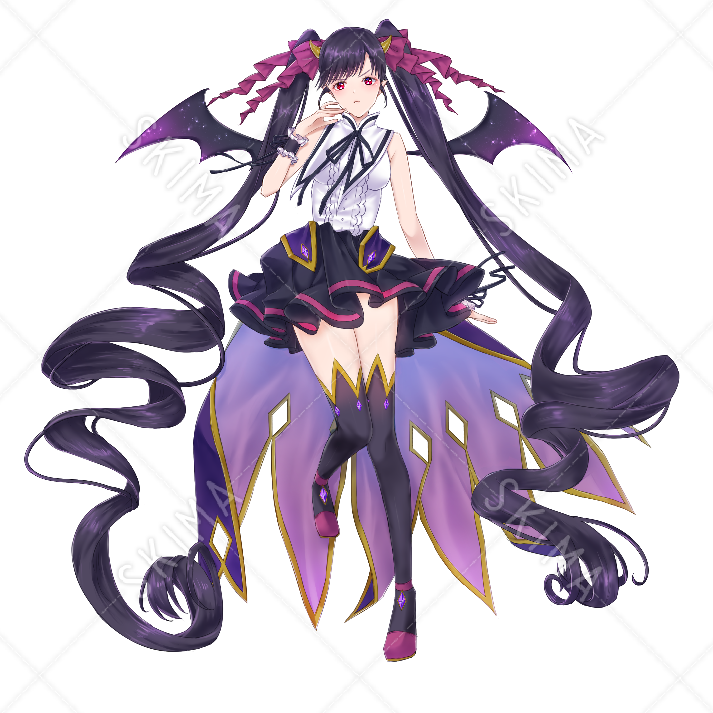 悪魔の女の子 表情差分４種 スキマ スキルのオーダーメイドマーケット Skima