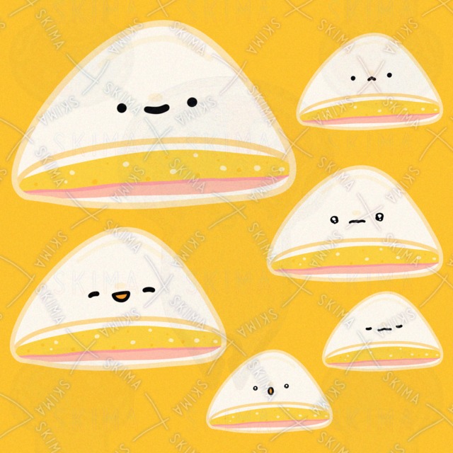 はむたまごさんど（表情6種類）