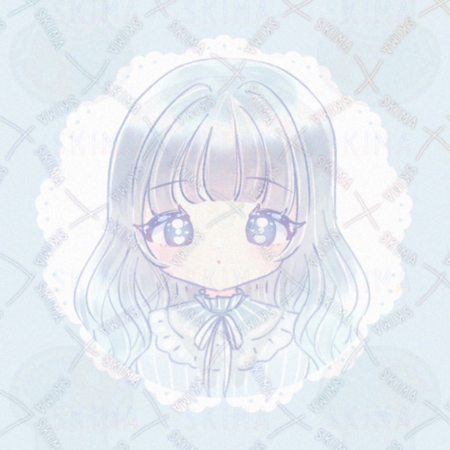 SNSアイコンイラスト 女の子 ふんわり