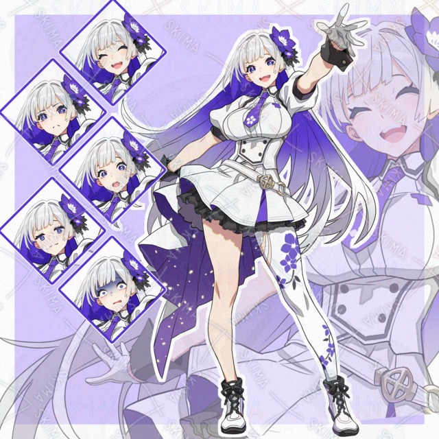 アイドル少女[表情６種]