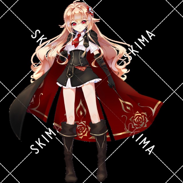 創作キャラ 魔法学校 炎使いの少女 表情8種 エフェクト スキマ スキルのオーダーメイドマーケット Skima