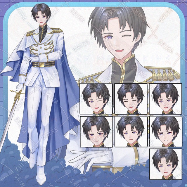騎士風衣装の男性