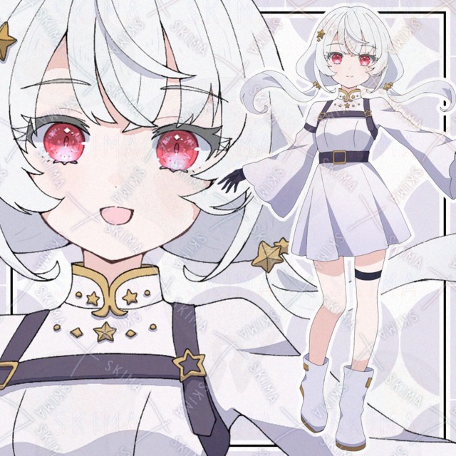 Image of 9 Expressions: Girl in a White Dress - Adopt