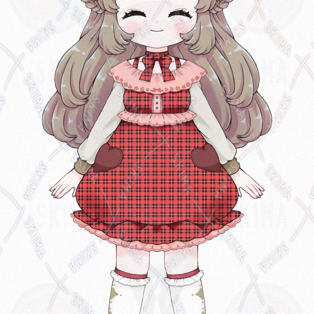 Image 6 of Girl in a Checkered Skirt (10 Expressions)