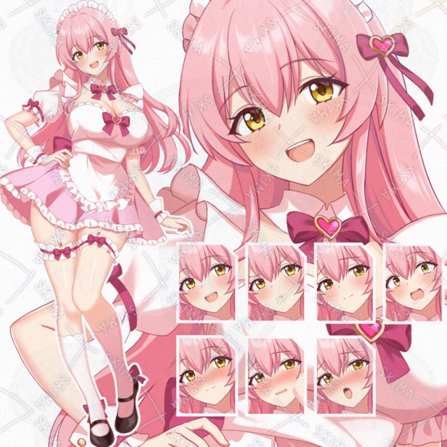 Image of Sweet Maid: 7 Expression Variations