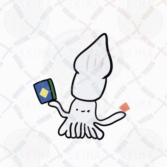 Image 3 of Squid Making Various Faces (5 Expressions)