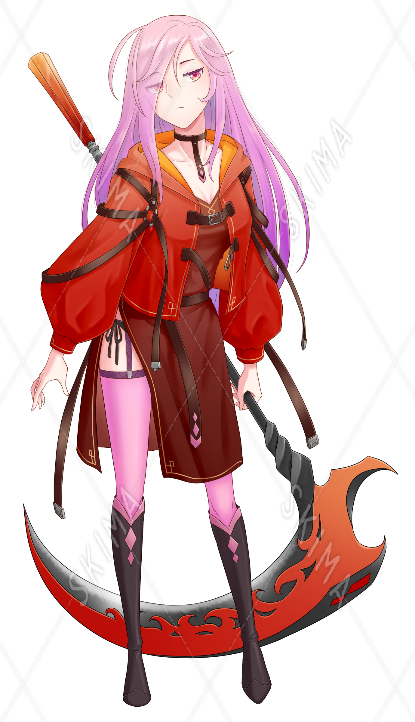 鎌使いの女の子 スキマ スキルのオーダーメイドマーケット Skima
