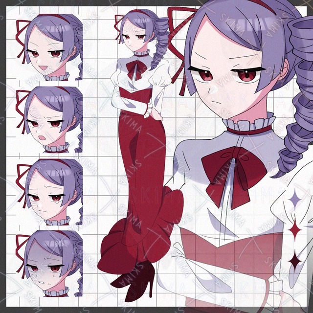 クラシックな服装をした縦ロールの女の子