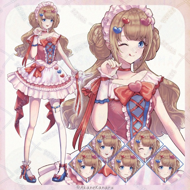 【Adopt】アイドルの女の子【表情差分５種】