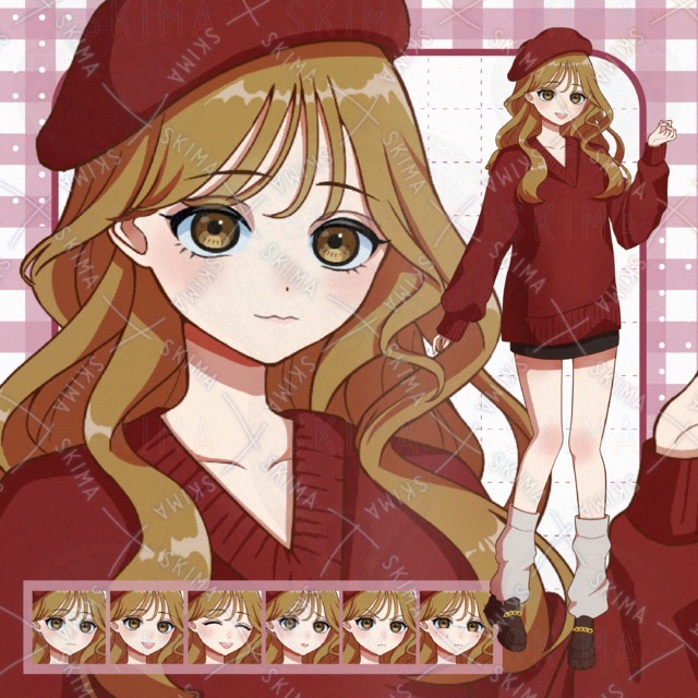 ベレー帽の女の子